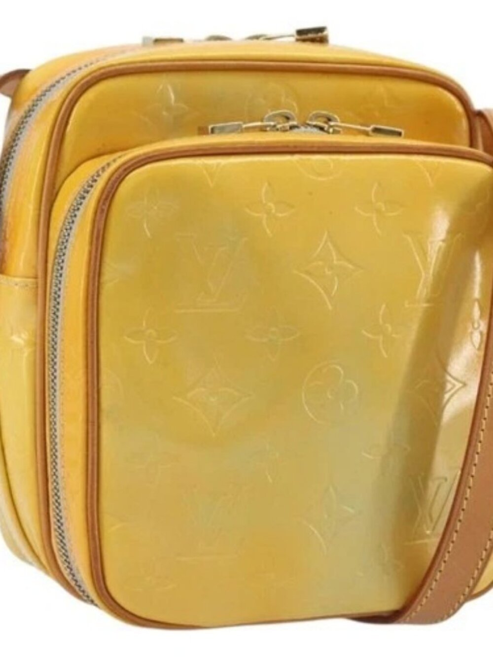 LOUIS VUITTON Monogram Vernis Wooster Shoulder Bag Gris M91036 LV Auth ep13555